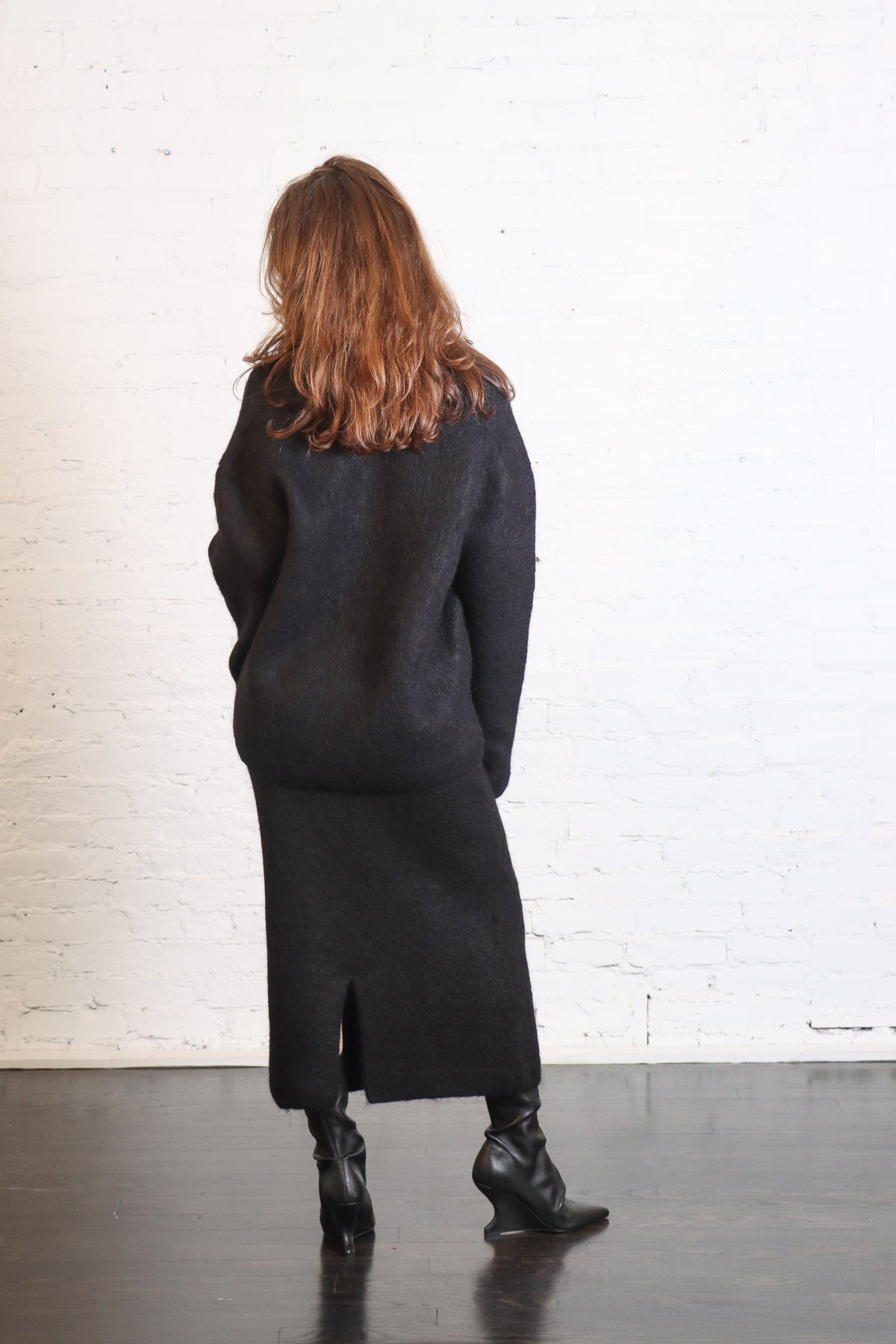 Brushed V-Neck in Black by Lauren Manoogian-Lauren Manoogian-Idlewild-Cincinnati