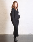 Brushed V-Neck in Black by Lauren Manoogian-Lauren Manoogian-Idlewild-Cincinnati