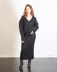 Brushed Pencil Skirt in Black by Lauren Manoogian-Lauren Manoogian-Idlewild-Cincinnati