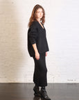 Brushed V-Neck in Black by Lauren Manoogian-Lauren Manoogian-Idlewild-Cincinnati