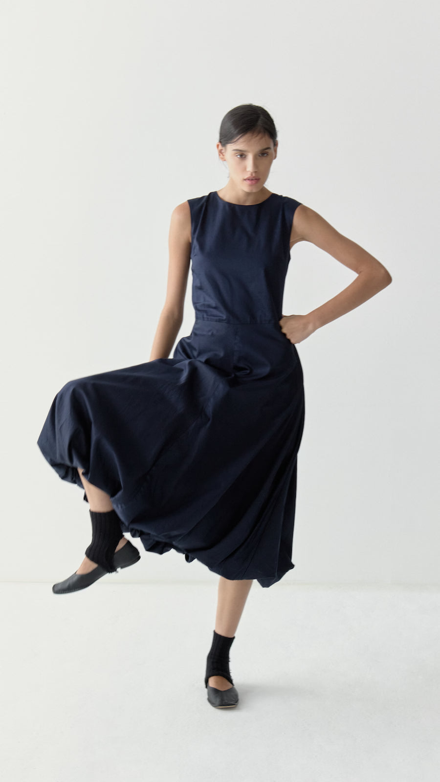Bubble Dress in Navy by Shwetambari-Shwetambari-Idlewild-Cincinnati
