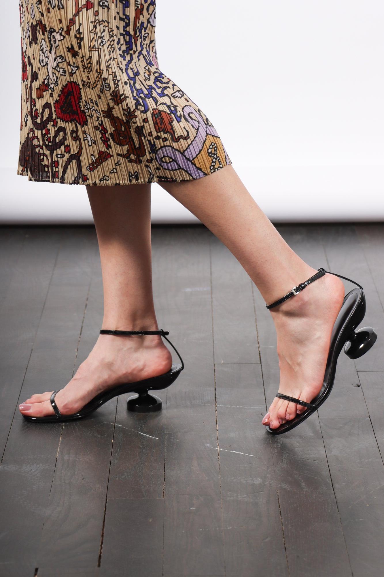 Camile Strap Heel in Patent Black by Lucasheva-Lucasheva-Idlewild