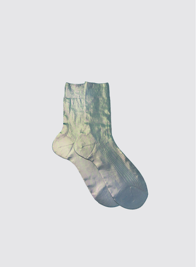 Cangiante Laminated Socks in Bluette by Maria La Rosa-Maria La Rosa-Idlewild-Cincinnati