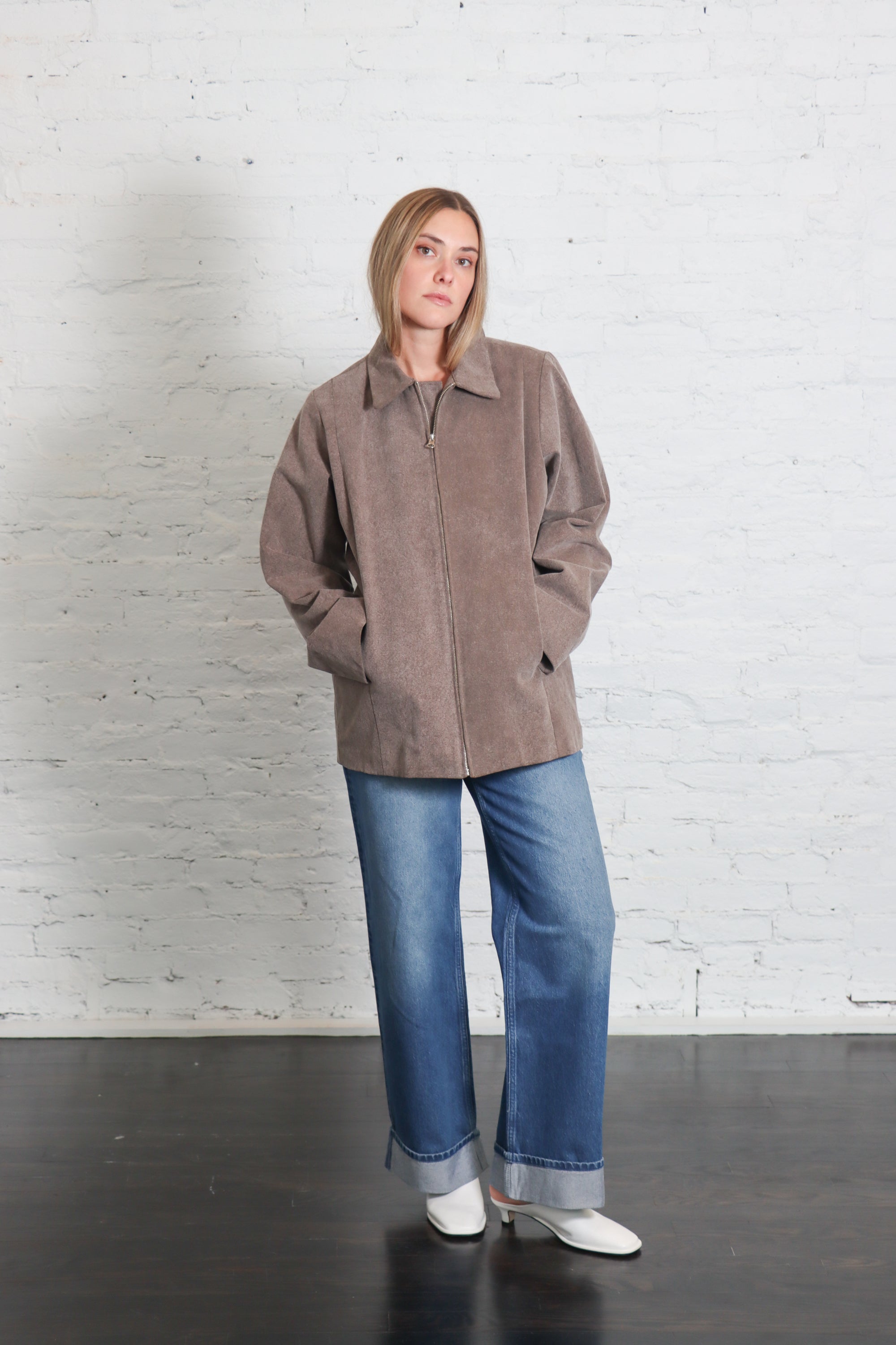 Canvas Work Jacket in Washed Cinder by Lauren Manoogian-Jackets-Lauren Manoogian-Idlewild