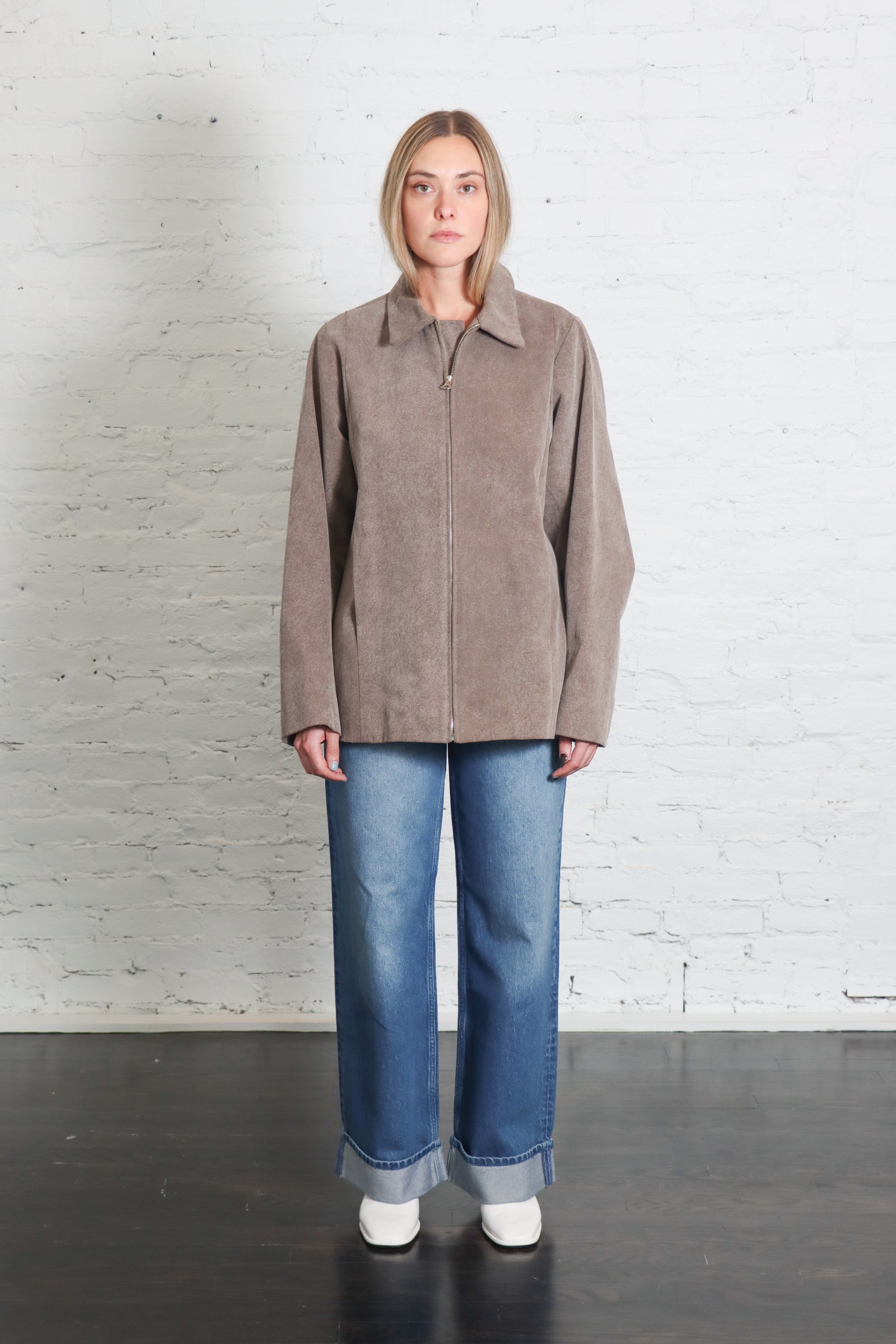 Canvas Work Jacket in Washed Cinder by Lauren Manoogian-Jackets-Lauren Manoogian-Idlewild