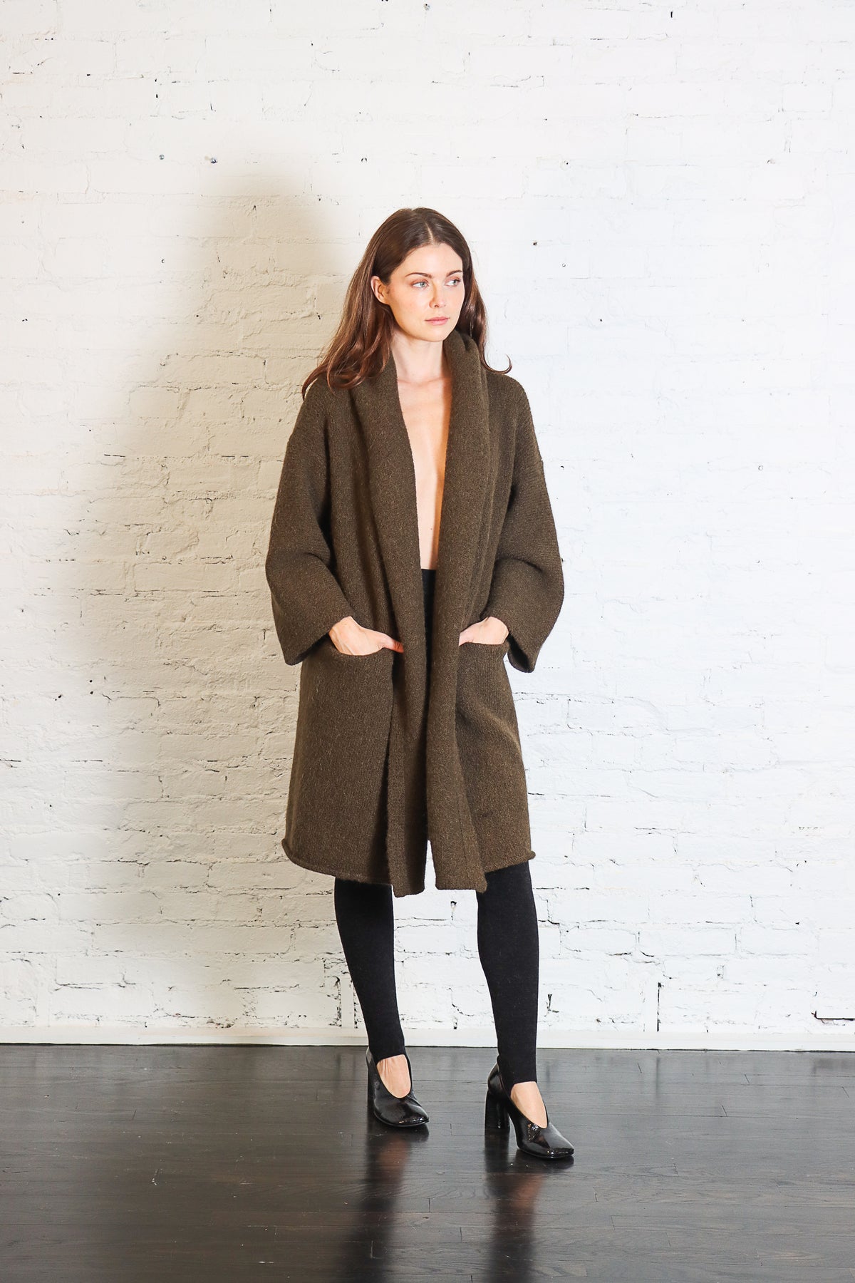 Capote Coat in Olive by Lauren Manoogian-Lauren Manoogian-Idlewild-Cincinnati