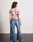 Cardi Tie Dye Cardigan in Red Multi by Rodebjer-Rodebjer-Idlewild-Cincinnati