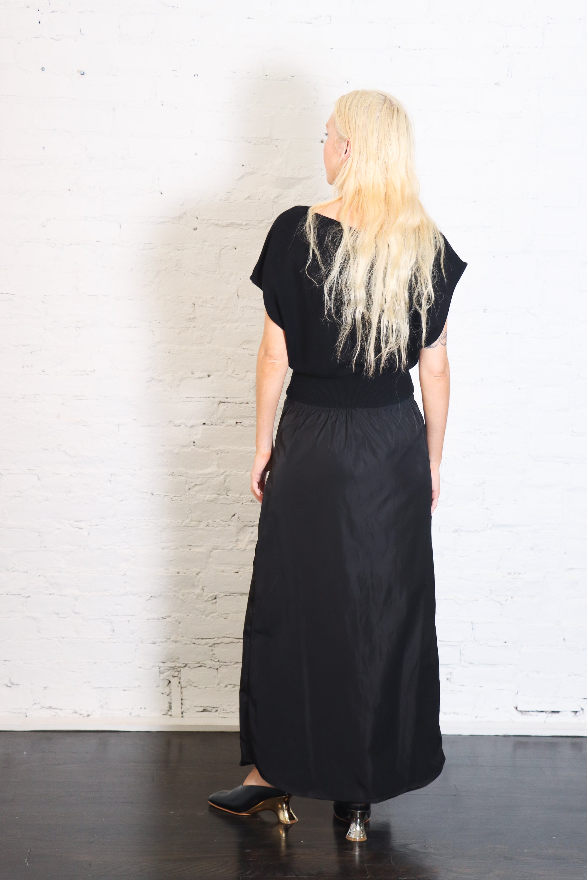 Cashmere Asymm Top Top in Black Vapor by St. Agni-St. Agni-Idlewild-Cincinnati