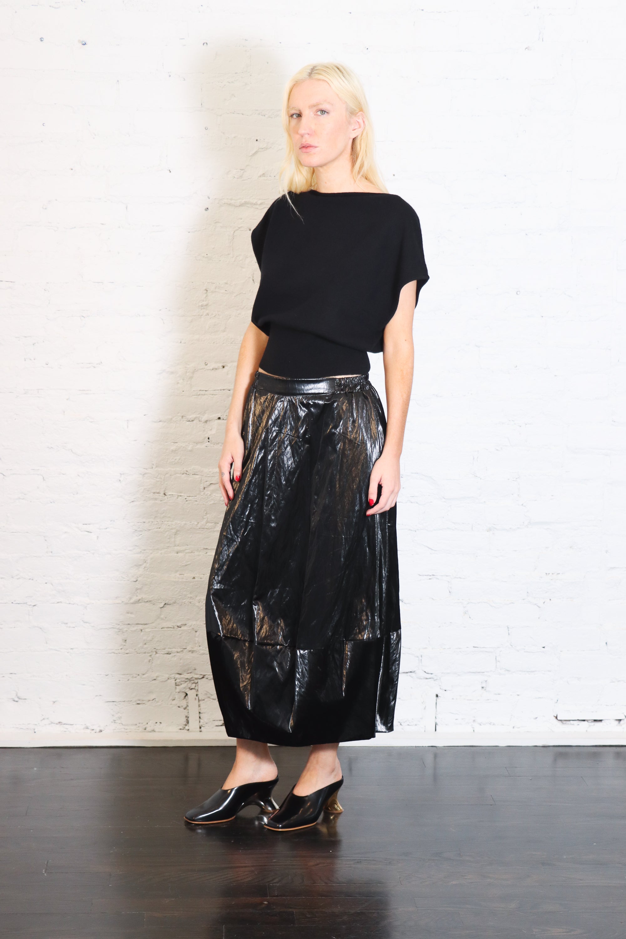 Cashmere Asymm Top Top in Black Vapor by St. Agni-St. Agni-Idlewild-Cincinnati