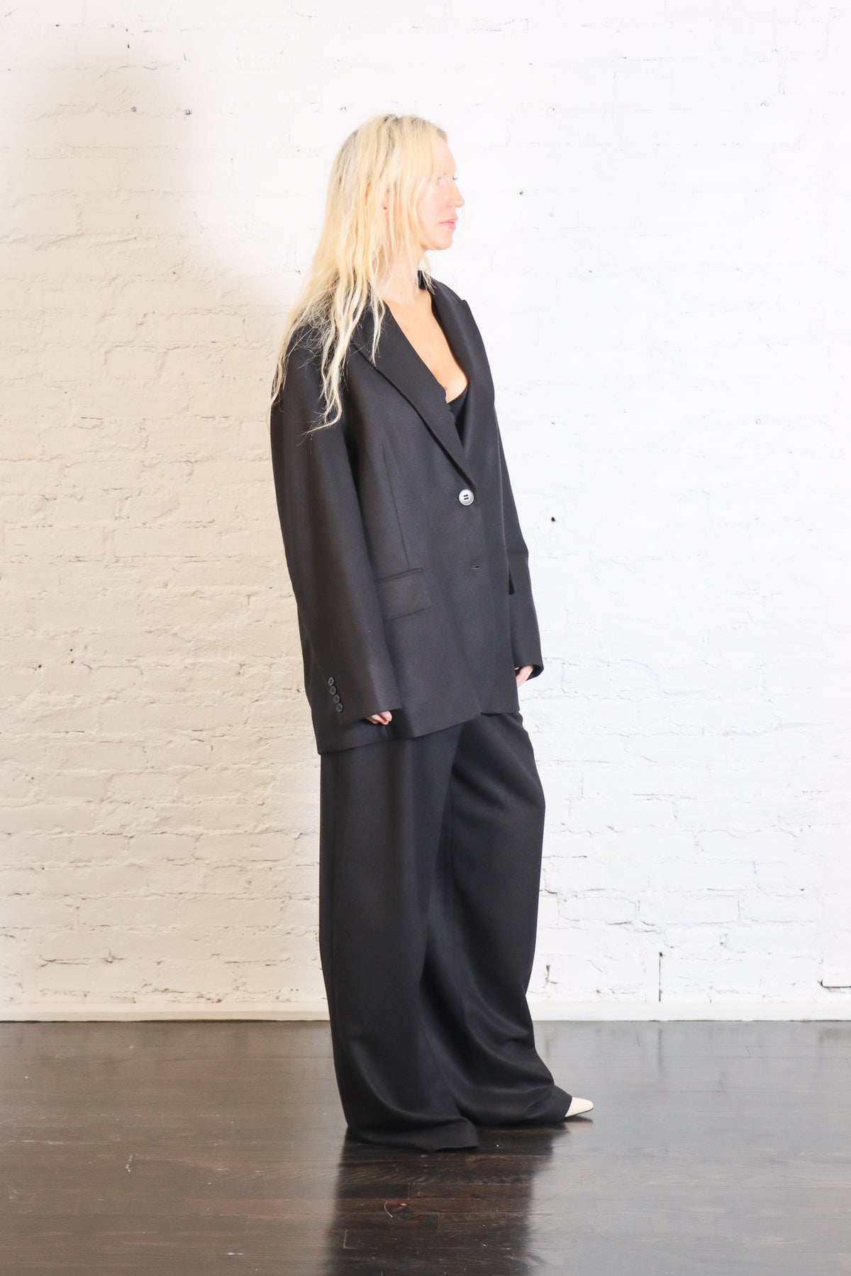 Cashmere Suiting Liam Blazer in Black by Tibi-Tibi-Idlewild-Cincinnati