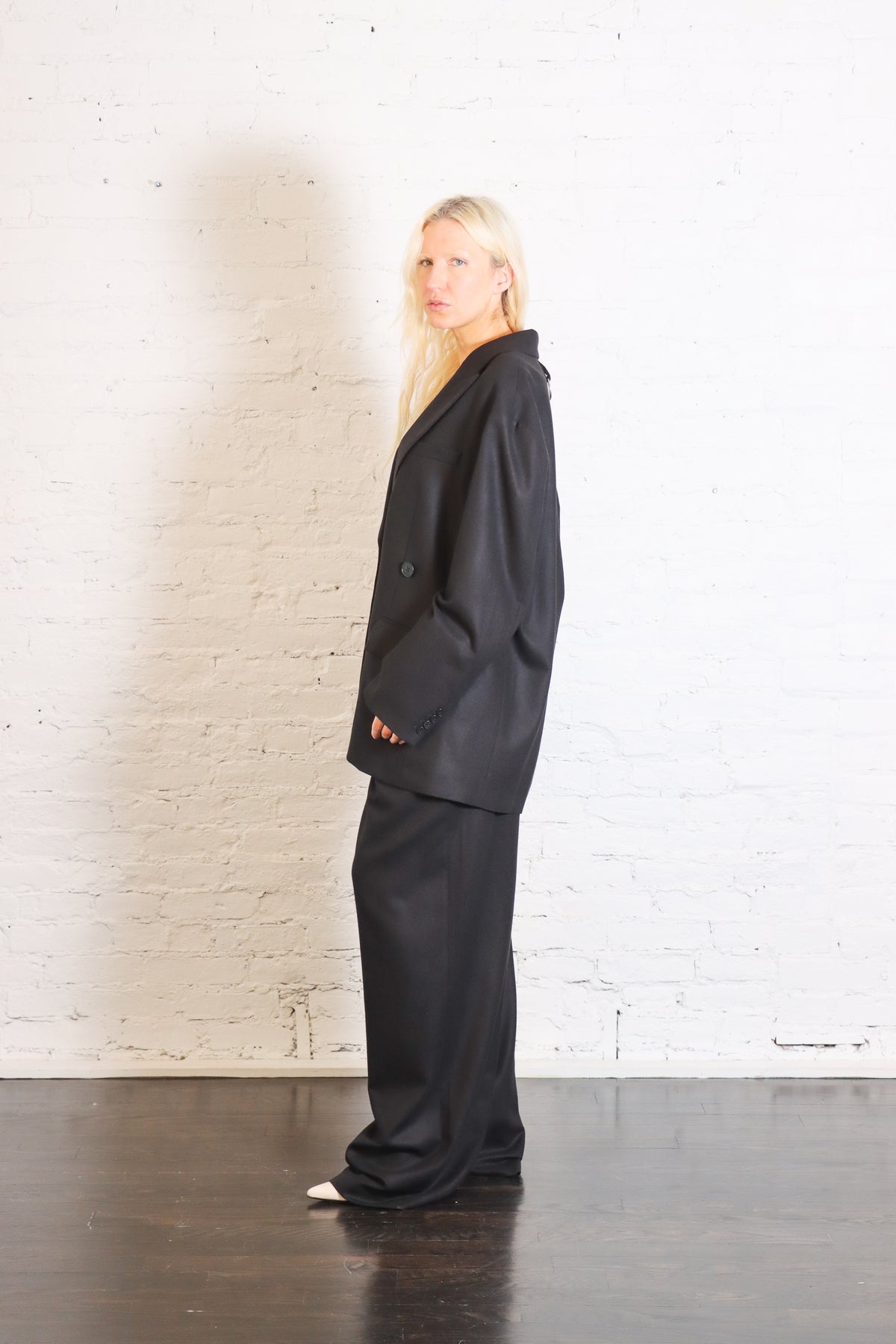 Cashmere Suiting Liam Blazer in Black by Tibi-Tibi-Idlewild-Cincinnati