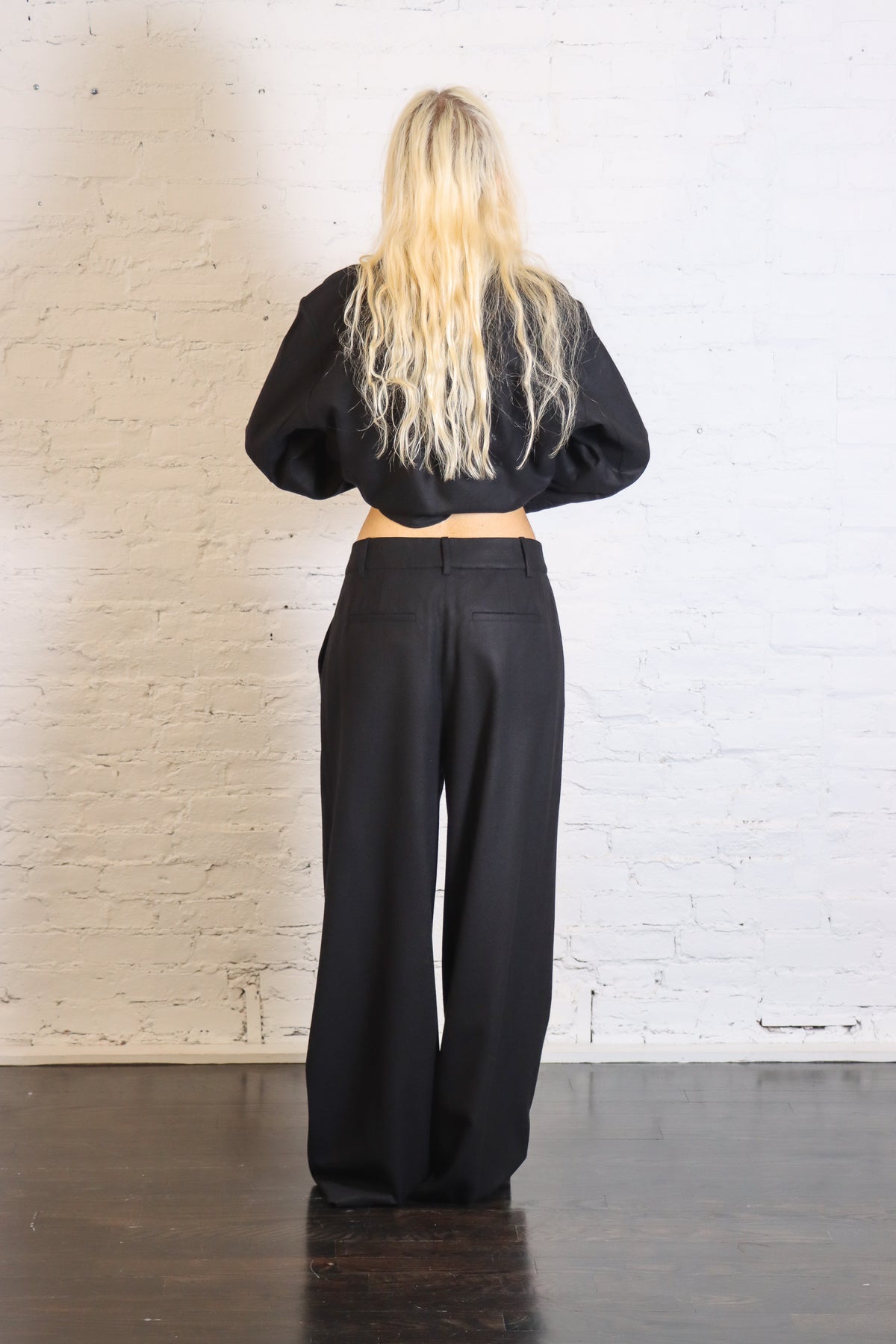 Cashmere Suiting Stella Pant in Black by Tibi-Tibi-Idlewild-Cincinnati