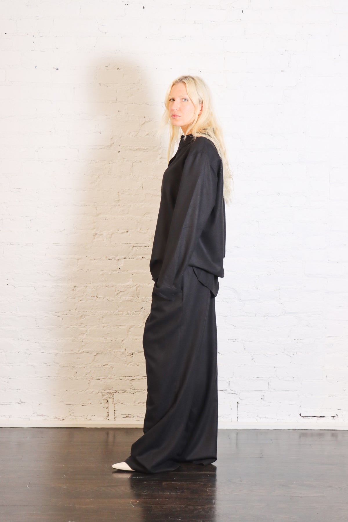 Cashmere Suiting Stella Pant in Black by Tibi-Tibi-Idlewild-Cincinnati