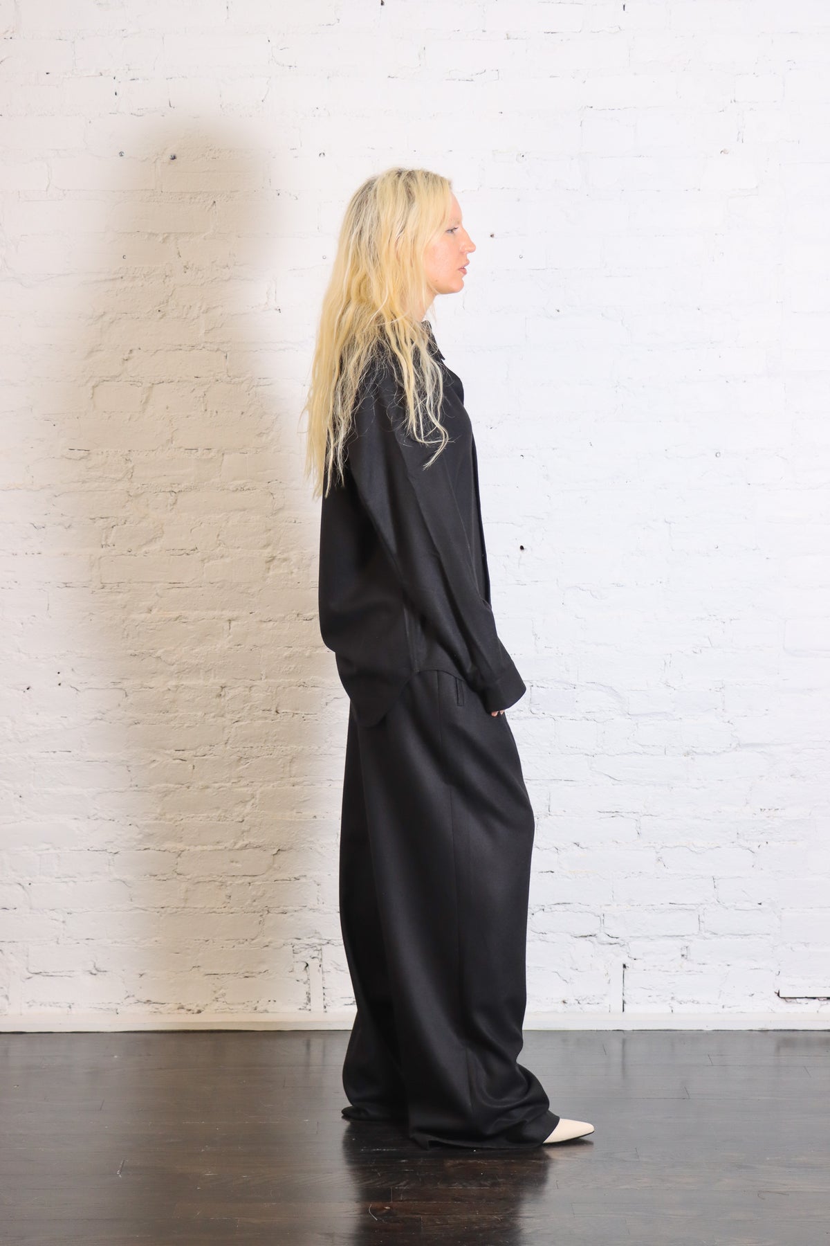 Cashmere Suiting Stella Pant in Black by Tibi-Tibi-Idlewild-Cincinnati