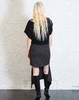 Cedric Suiting Detached Zipper Skirt in Grey Multi by Tibi-Tibi-Idlewild-Cincinnati