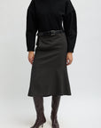 Cedric Suiting Detached Zipper Skirt in Grey Multi by Tibi-Tibi-Idlewild-Cincinnati
