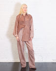Chaska Blouse in Terracotta by Nanushka-NANUSHKA-Idlewild-Cincinnati