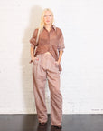 Chaska Blouse in Terracotta by Nanushka-NANUSHKA-Idlewild-Cincinnati