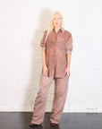 Chaska Blouse in Terracotta by Nanushka-NANUSHKA-Idlewild-Cincinnati