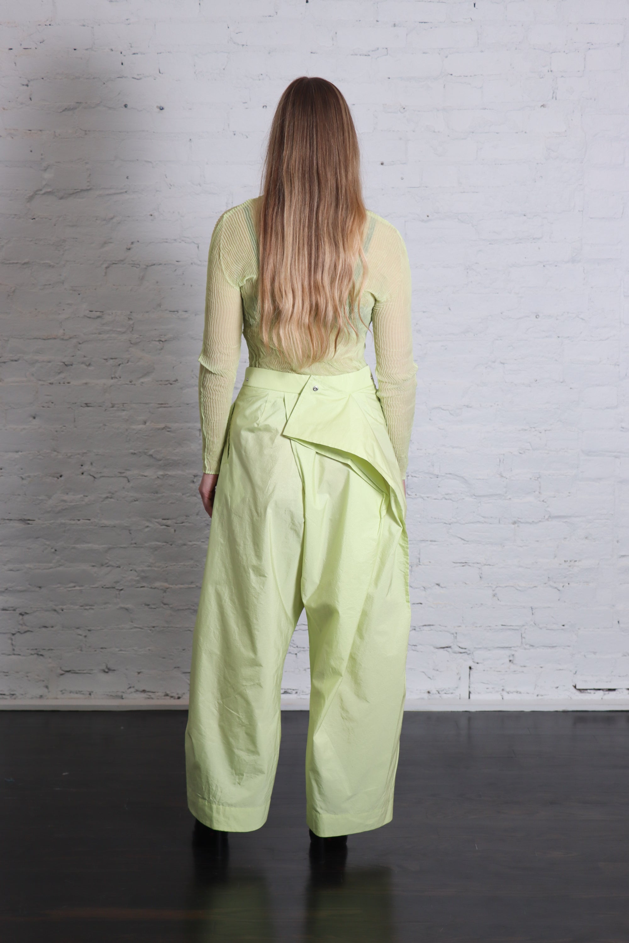 Chiffon Twist 1 in Light Green by Issey Miyake-Tops-Issey Miyake-Idlewild
