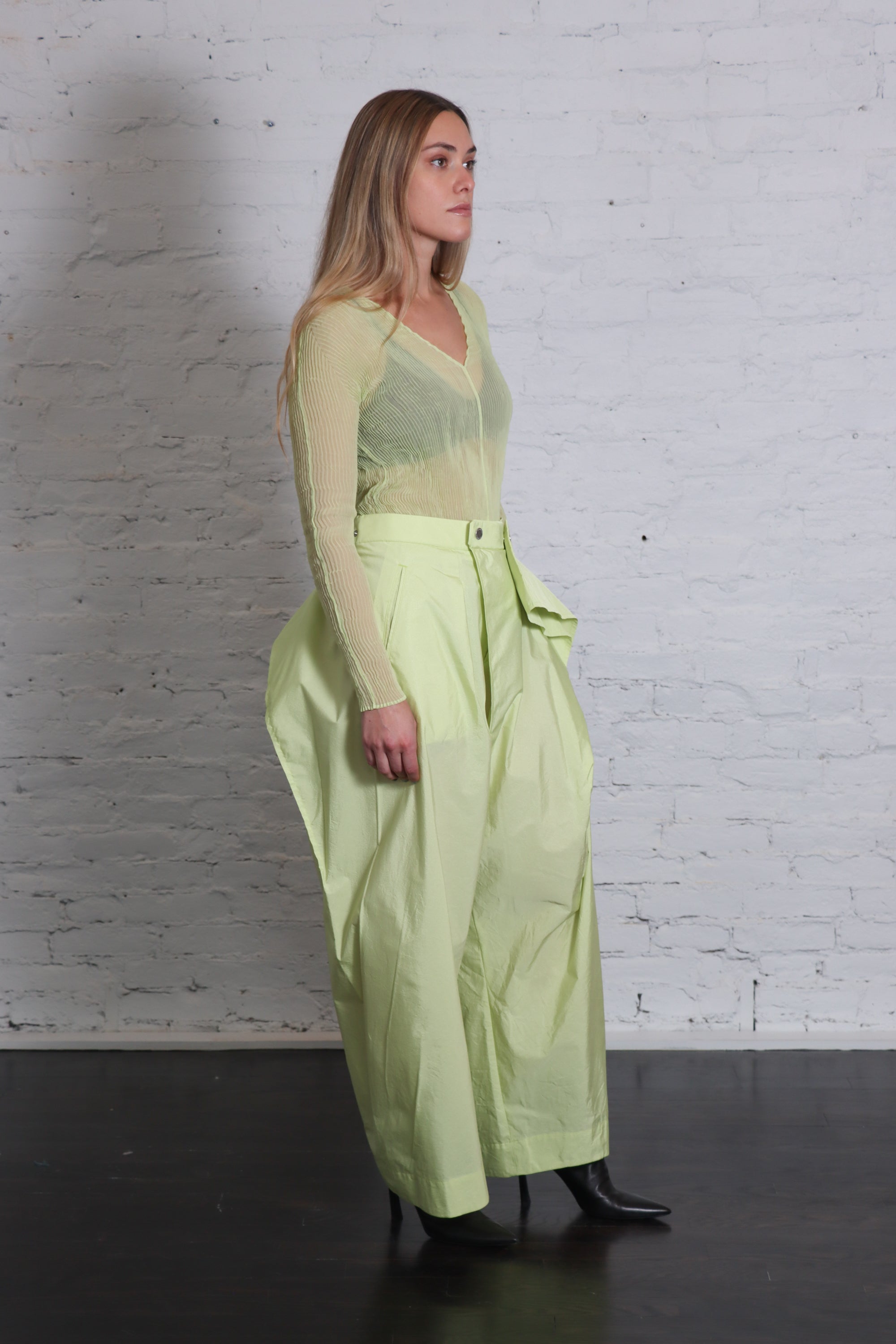 Chiffon Twist 1 in Light Green by Issey Miyake-Tops-Issey Miyake-Idlewild