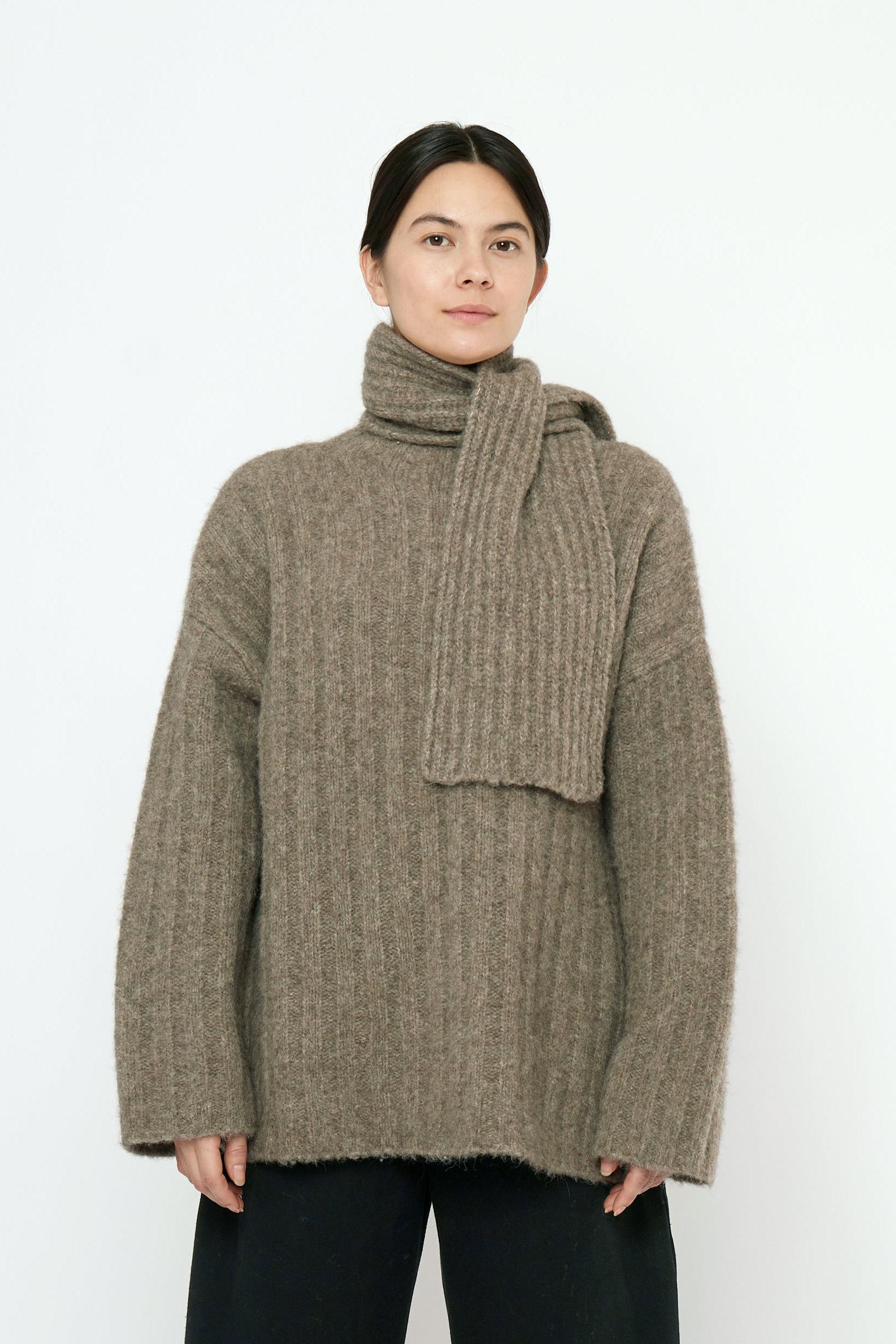 Chunky Mockneck Sweater in Taupe by 7115 by Szeki-7115 by Szeki-Idlewild-Cincinnati