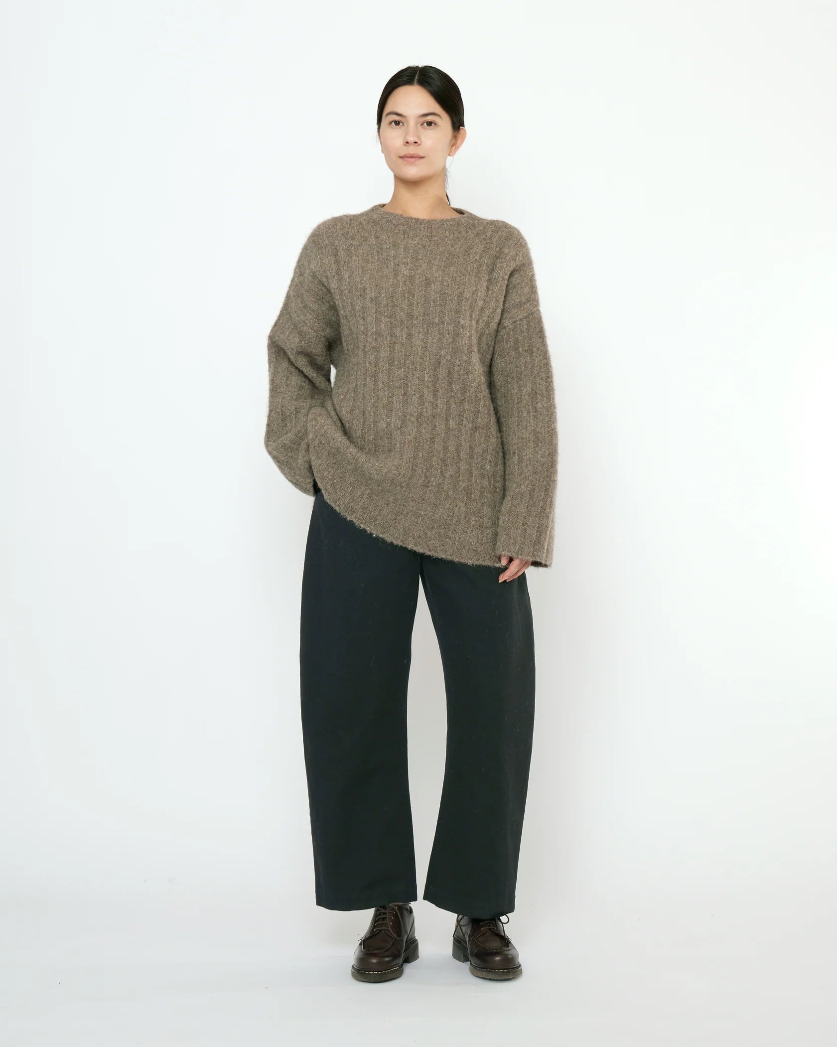 Chunky Mockneck Sweater in Taupe by 7115 by Szeki-7115 by Szeki-Idlewild-Cincinnati