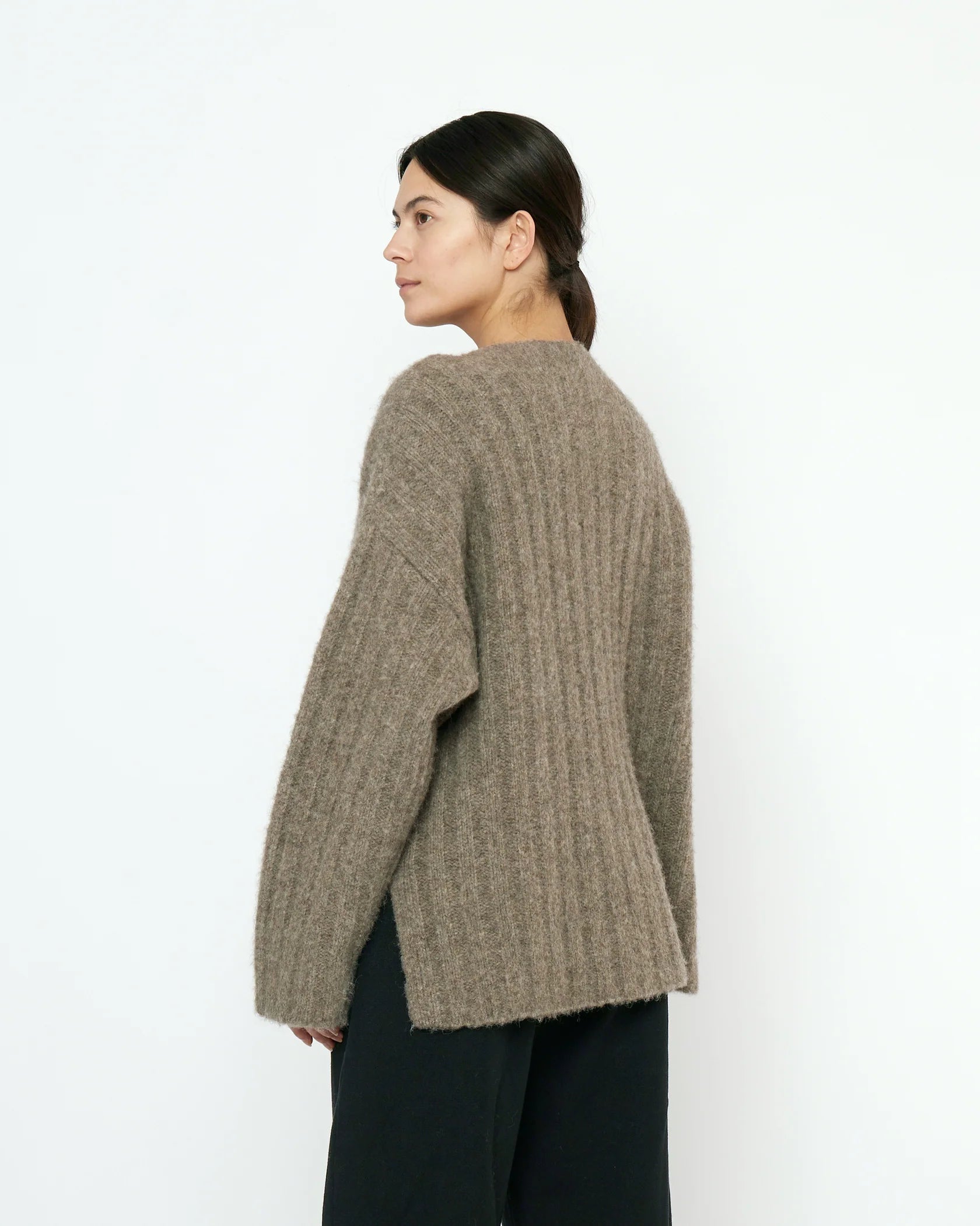 Chunky Mockneck Sweater in Taupe by 7115 by Szeki-7115 by Szeki-Idlewild-Cincinnati