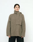 Chunky Mockneck Sweater in Taupe by 7115 by Szeki-7115 by Szeki-Idlewild-Cincinnati