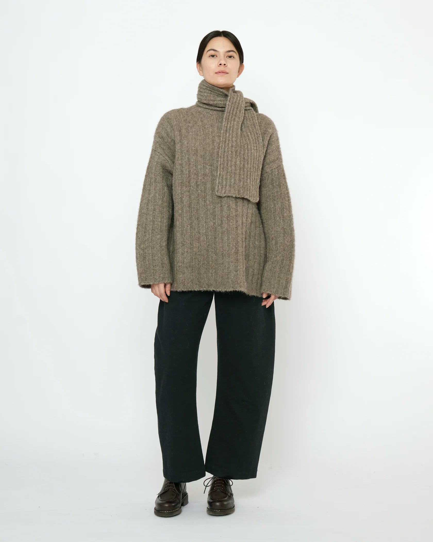 Chunky Mockneck Sweater in Taupe by 7115 by Szeki-7115 by Szeki-Idlewild-Cincinnati