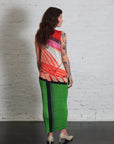 City Collage Dress in Red Green by Pleats Please Issey Miyake-Pleats Please Issey Miyake-Idlewild-Cincinnati