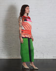 City Collage Dress in Red Green by Pleats Please Issey Miyake-Pleats Please Issey Miyake-Idlewild-Cincinnati