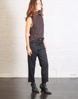 Classic 5 Pocket Trousers in Black Pinstripe by Serien°umerica-Serien°umerica-Idlewild-Cincinnati