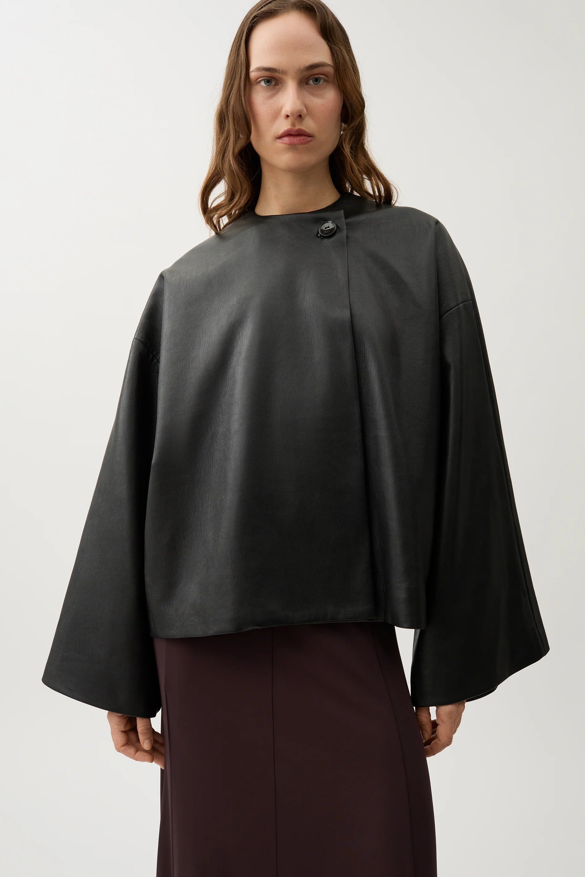 Cleo Recycled Leather Top in Black by Rodebjer-Rodebjer-Idlewild-Cincinnati