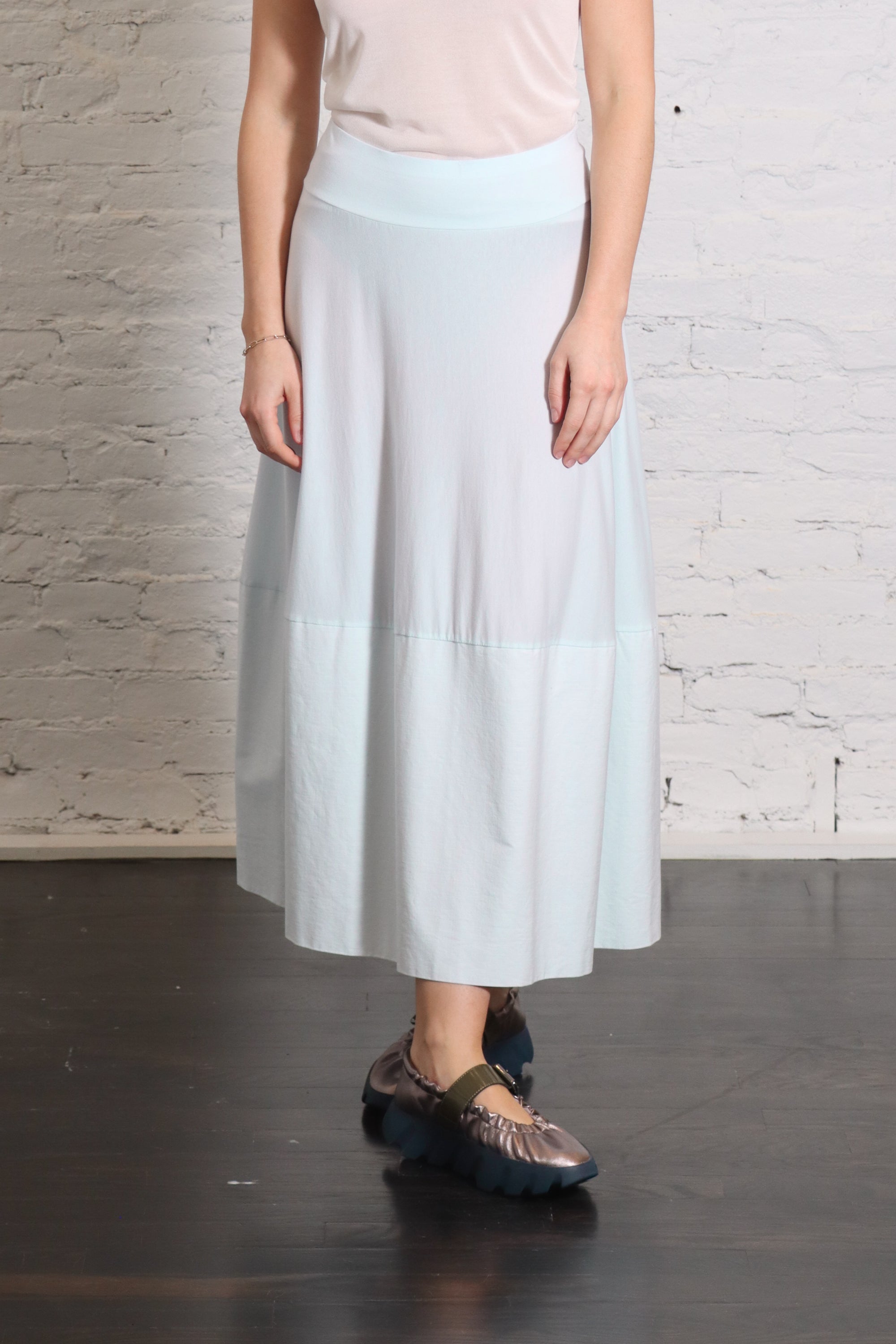 Cobi Jersey + Woven Skirt in Acqua by Labo.Art-Labo.Art-Idlewild