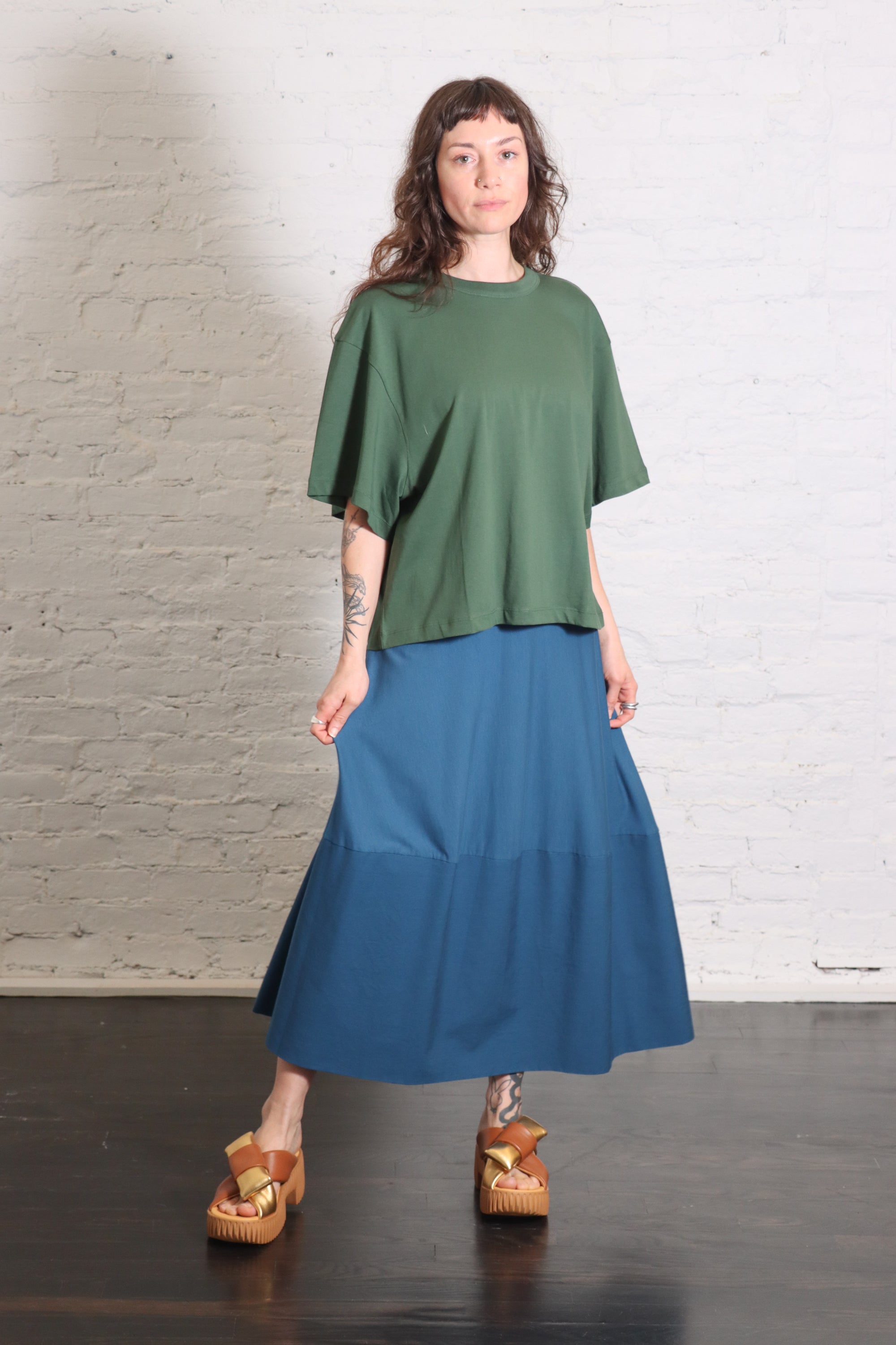 Cobi Jersey + Woven Skirt in Itaca by Labo.Art-Labo.Art-Idlewild