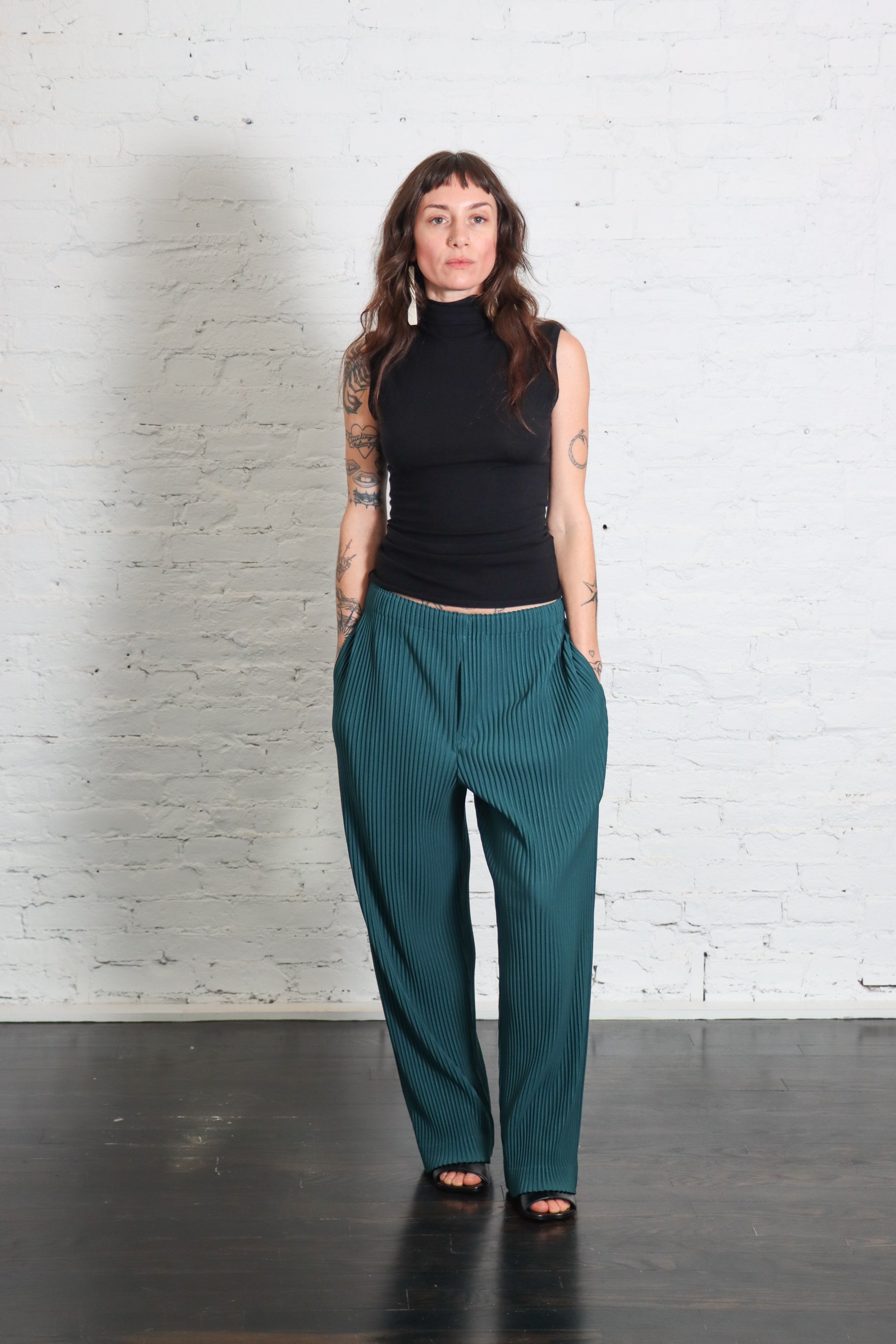 Color Pleats 1 Pant in Ocean Blue by Homme Plissé Issey Miyake-Homme Plissé Issey Miyake-Idlewild