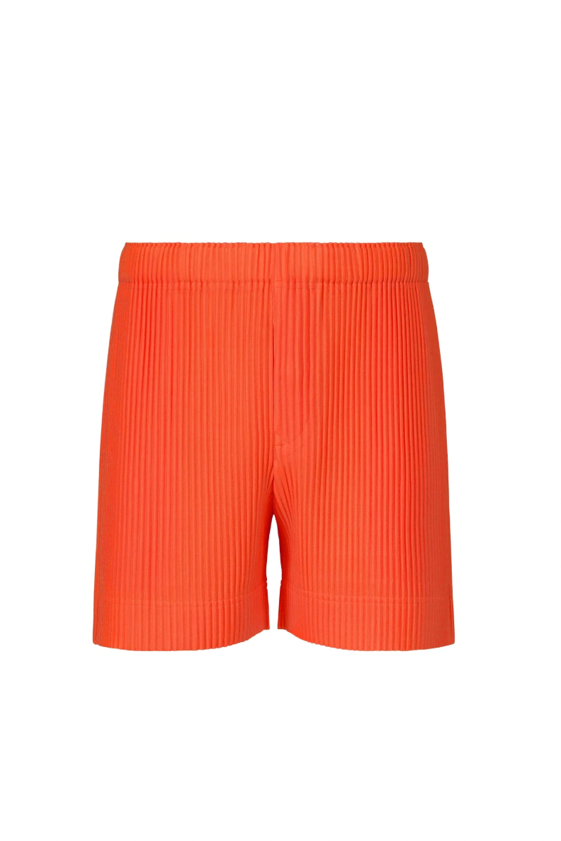 Colorful Pleats Shorts in Manarola Boat Orange by Homme Plissé Issey Miyake-Homme Plissé Issey Miyake-Idlewild-Cincinnati