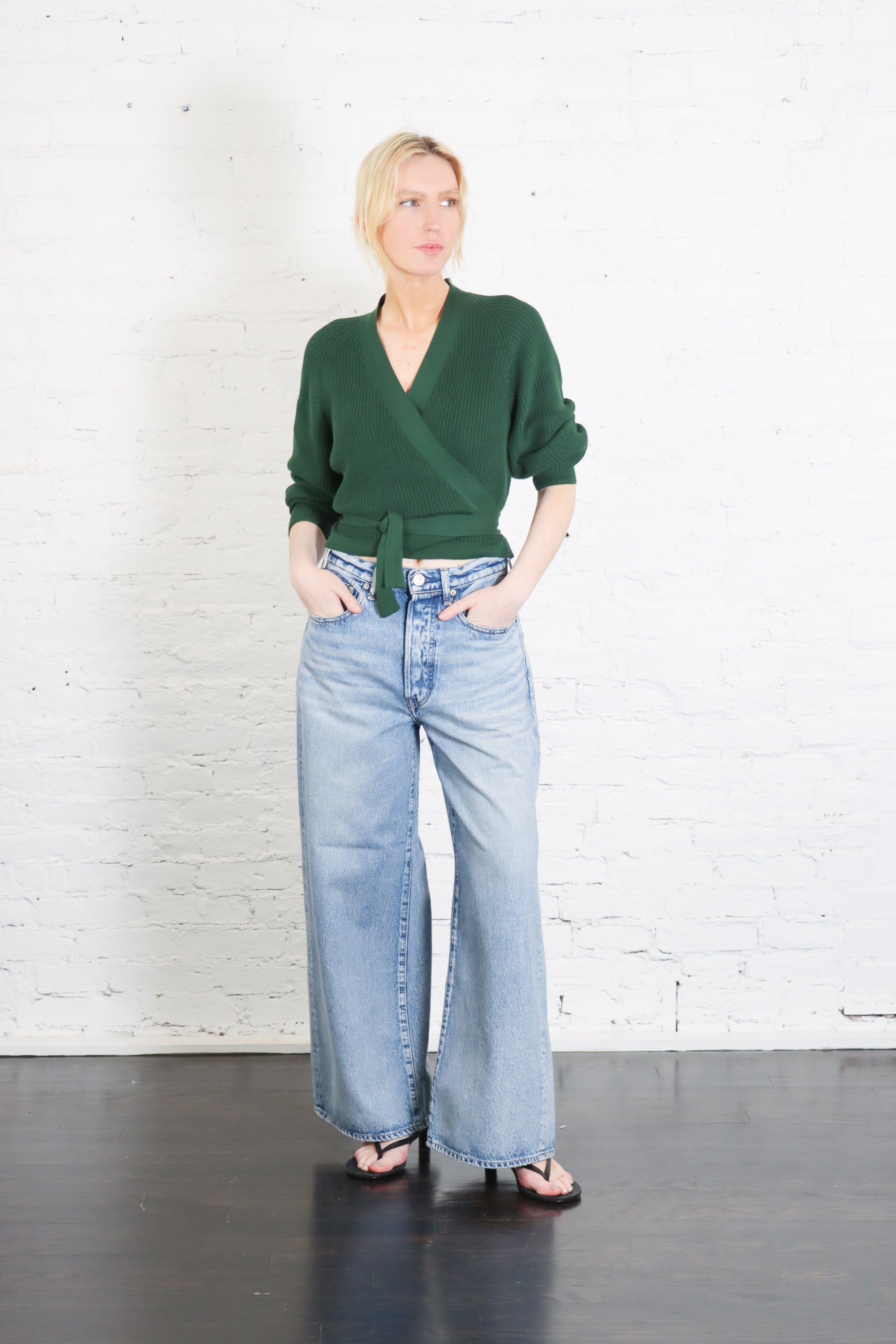 Composure Cardigan in Forest by Kowtow-Kowtow-Idlewild-Cincinnati
