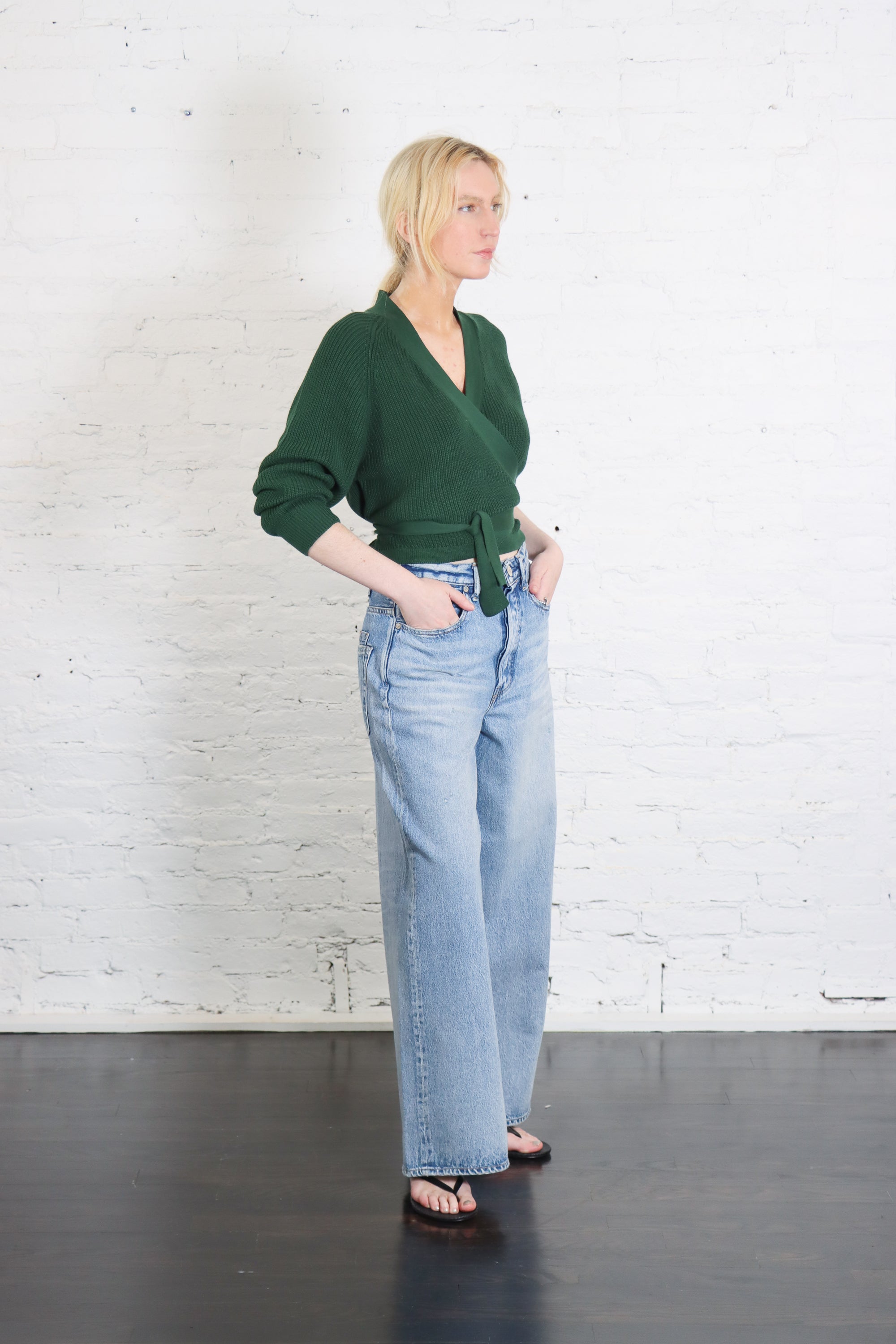 Composure Cardigan in Forest by Kowtow-Kowtow-Idlewild-Cincinnati