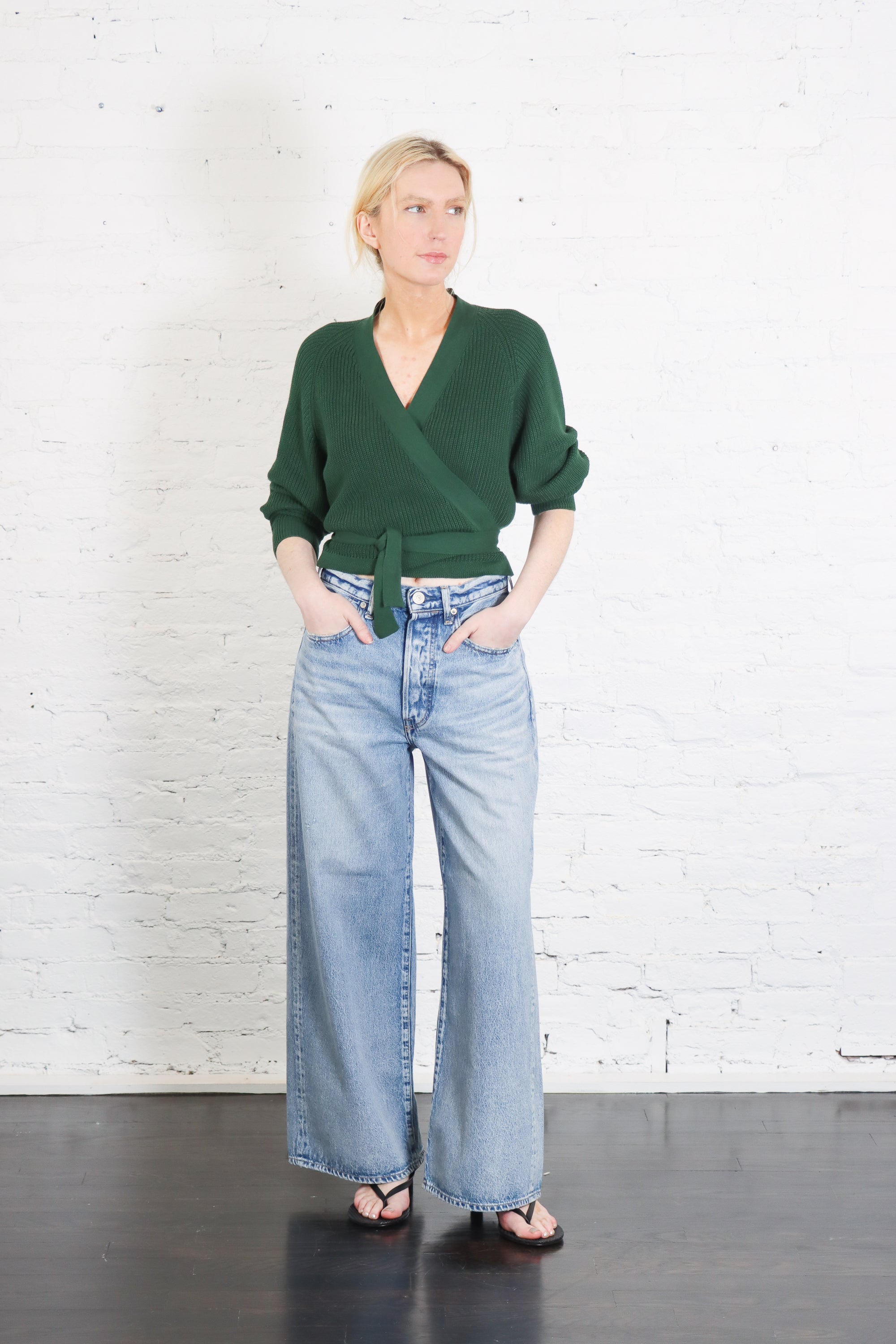 Composure Cardigan in Forest by Kowtow-Kowtow-Idlewild-Cincinnati