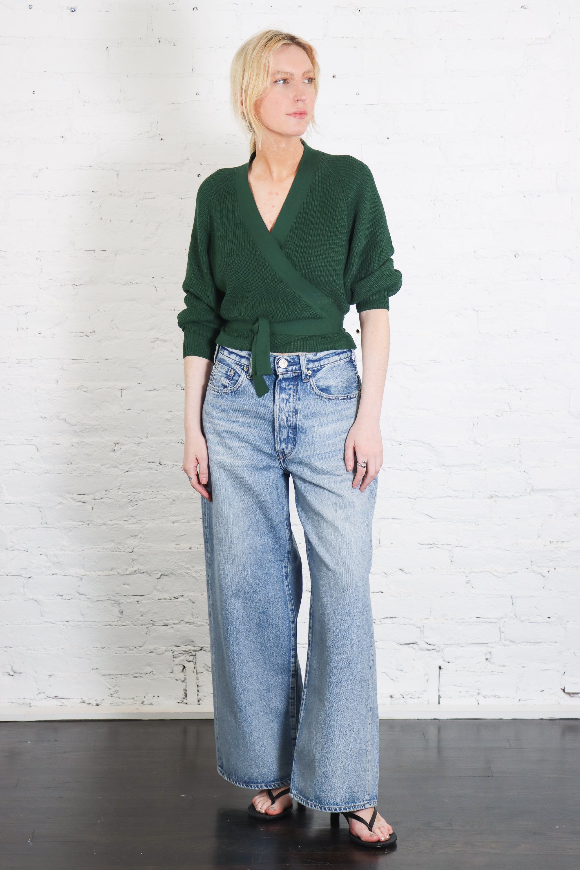 Composure Cardigan in Forest by Kowtow-Kowtow-Idlewild-Cincinnati