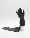 Contrast Lambskin Cashmere Lined Gloves in Gray/Black by Gloves Forino 1899-Gloves Forino 1899-Idlewild-Cincinnati