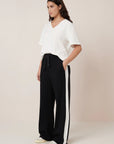Contrast Track Pant in Black by Kowtow-Bottoms-Kowtow-Idlewild