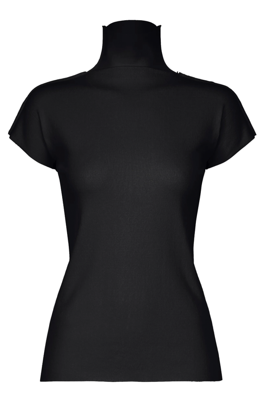 Cotton Baguette BK-68 Short Sleeve Top in Black by Issey Miyake-Issey Miyake-Idlewild-Cincinnati
