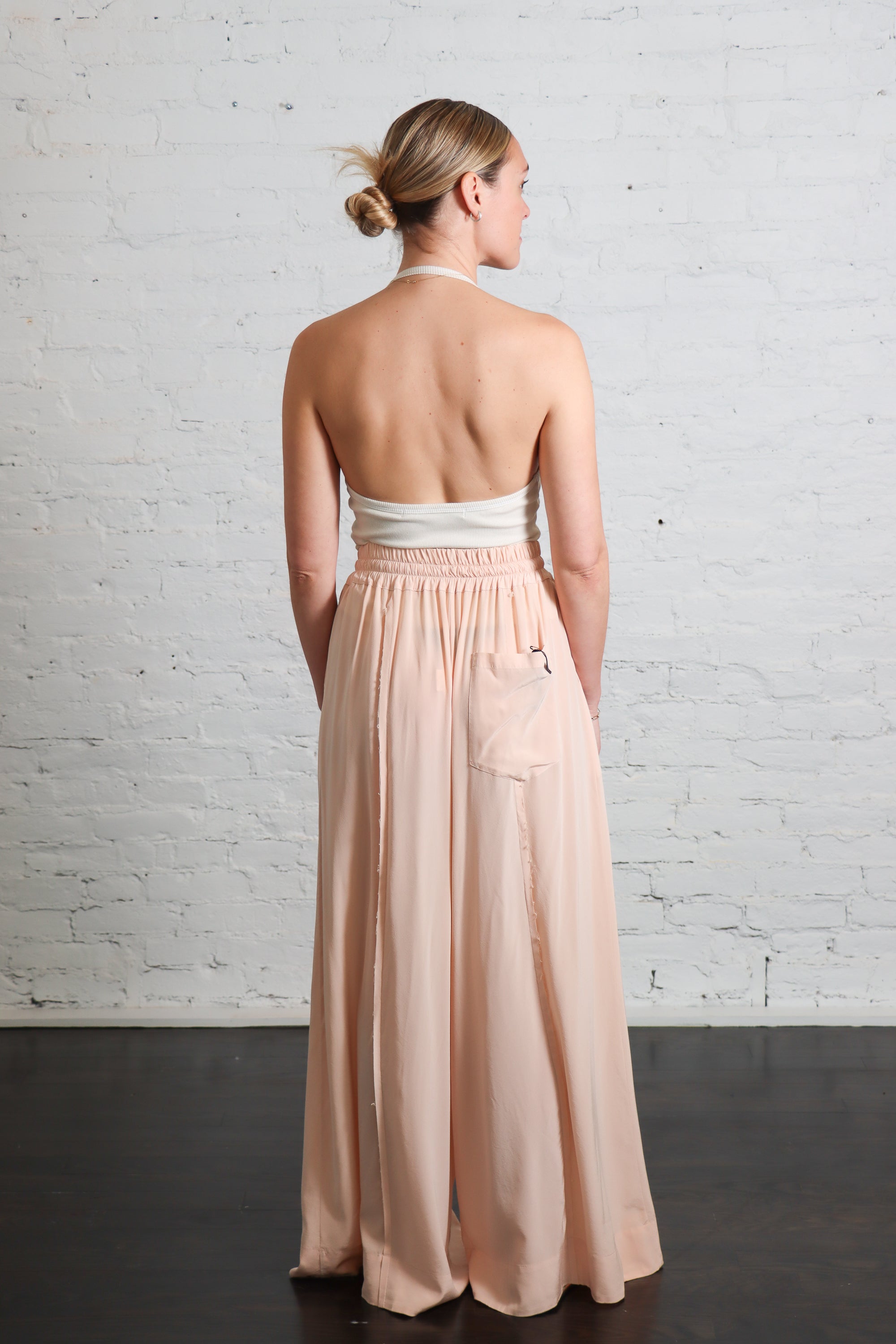 Cotton Rib Halter in Pearl Grey by Enza Costa-Enza Costa-Idlewild-Cincinnati