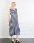 Cotton Zigzag Dress in Gray by Pleats Please Issey Miyake-Pleats Please Issey Miyake-Idlewild-Cincinnati