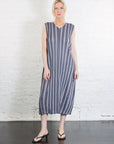 Cotton Zigzag Dress in Gray by Pleats Please Issey Miyake-Pleats Please Issey Miyake-Idlewild-Cincinnati