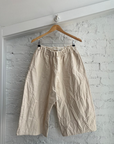 Crash Wide Trousers in Natural by Album Di Famiglia-Bottoms-Album Di Famiglia-Idlewild