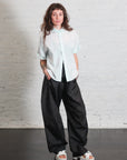 Crispy Nylon Winslow Pant in Black by Tibi-Tibi-Idlewild